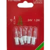 5 Ampoules De Rechange 24V, 1,2W Pour Guirlande De Noël 10 Lampes