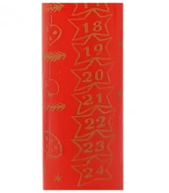 Bougie De L'Avent Graduee, 25 Cm