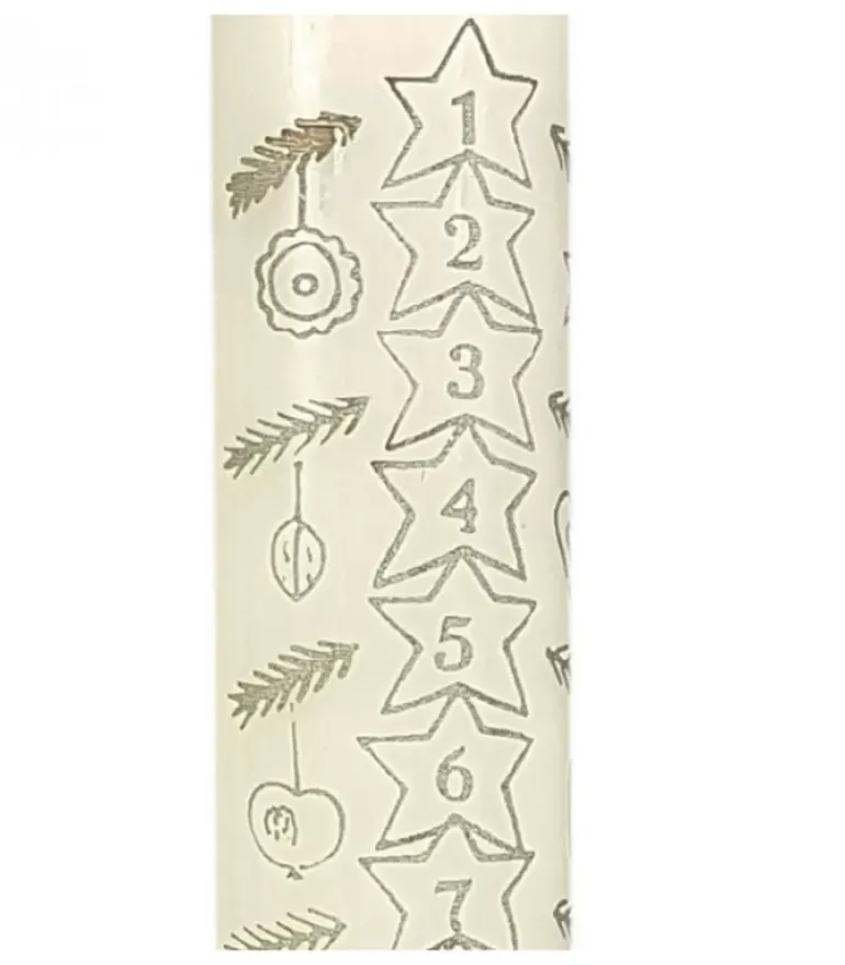 Bougie De L'Avent Graduee, 25 Cm