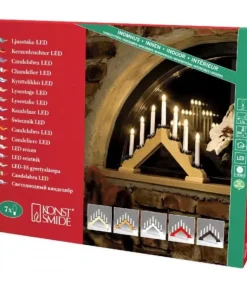 Chandelier De Noël Rouge À 7 Branches