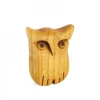 Chouette En Bois Poli, 3,5 Cm