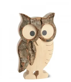 Chouette Hulotte En Bois, 11 Cm