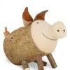 Cochon En Bois Assis, 4 Cm