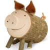 Cochon En Bois Assis, 5,5 Cm