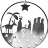 Crèche De Noël Design A Suspendre