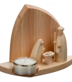 Crèche De Noël Moderne Avec Bougeoir