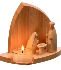 Crèche De Noël Moderne Avec Bougeoir