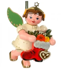 Déco Sapin De Noël, Ange Et Botte Rouge