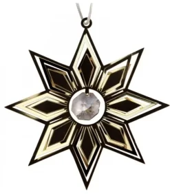 Déco Sapin De Noël Design, Etoile Avec Cristal