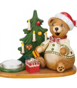 Figurine Porte Encens Ourson Et Bougeoir