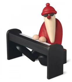 Figurine Père Noël Pianiste