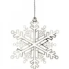 Flocon De Neige Design En Metal Couleur Argent A Accrocher