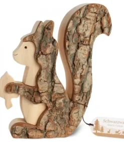 Grand Ecureuil En Bois 15 Cm