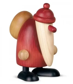 Grand Père Noël Avec Hotte, 19 Cm