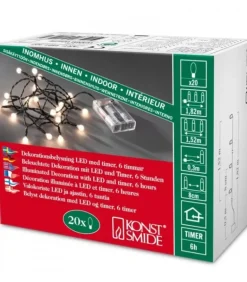 Guirlande Led A Pile ,20 Diodes Rondes
