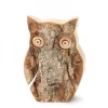 Hibou En Bois D'Ecorce, 6,5 Cm