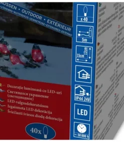 Oiseaux Lumineux Led, 5 Rouge-Gorge