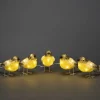 Oiseaux Lumineux Led En Acrylique, 5 Chardonnerets
