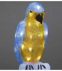 Perroquet Lumineux 50 Cm En Acrylique, 48 Diodes Blanc Chaud