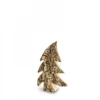 Petit Sapin En Bois, Forme Penchee, 7 Cm
