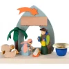 Petite Crèche De Noël Pour Enfant Avec Bougeoir