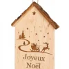 Plaque De Porte En Bois A Suspendre "Joyeux Noël"