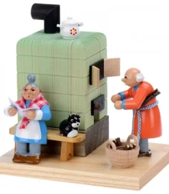 Poele Brule-Encens Grand-Père Et Grand-Mere