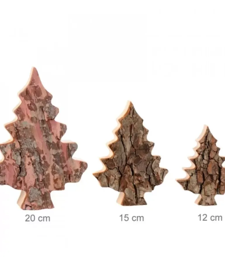 Sapin En Bois Déco En Ecorce 20 Cm