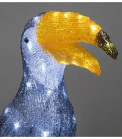 Toucan Lumineux 48 Cm En Acrylique, 56 Diodes Blanc Chaud