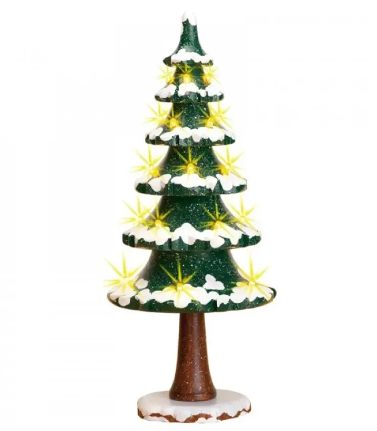 Village De Noël Miniature, Sapin Illumine