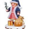 Village De Noël Miniature, Figurine Ange Sac A Jouets